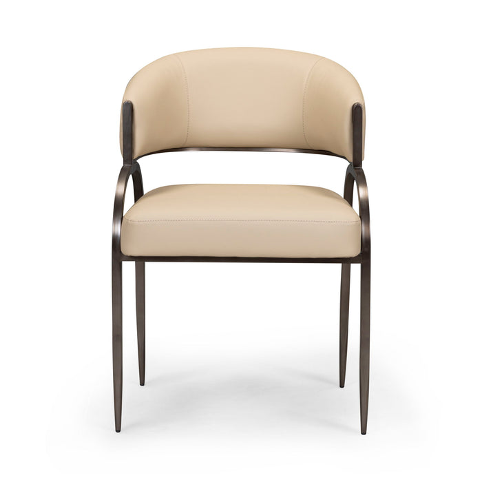 Tatum - Performance Vegan Leather Dining Chair - Taupe