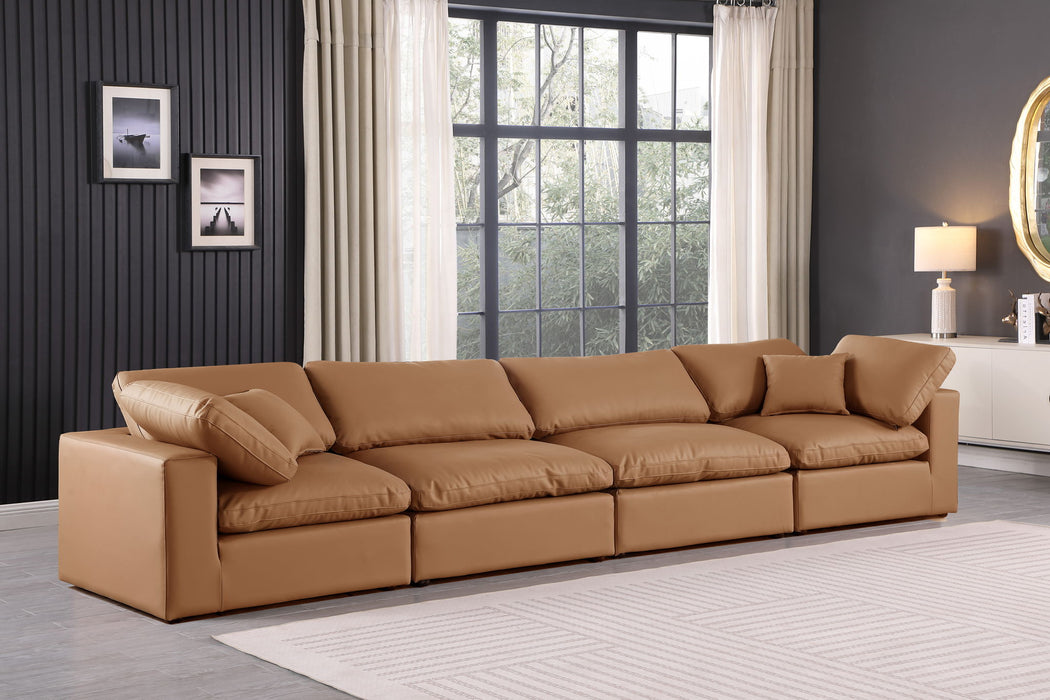 Comfy - Faux Leather Modular Sofa 4 Seats