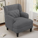 Giga upholstered accent armchair with tufted back and armrests, ideal for living room or bedroom decor.