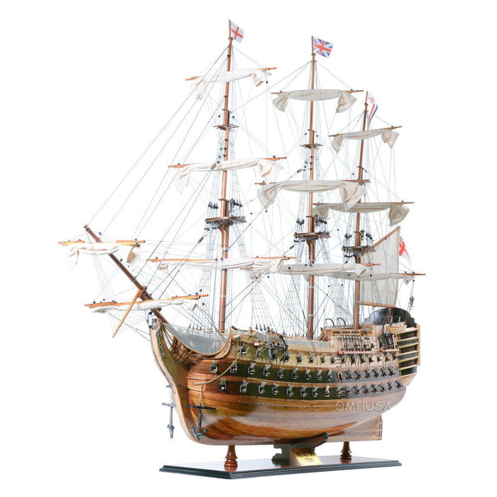 Hand Painted Model Boat (624629) - Light Brown