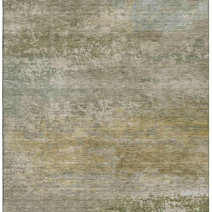 10' X 14' Abstract Washable Area Rug With UV Protection (717092) - Beige / Copper