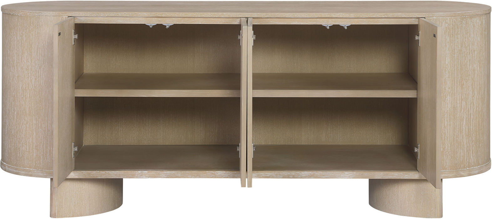 Caldra - Oak Veneer And Solid Wood Sideboard / Buffet