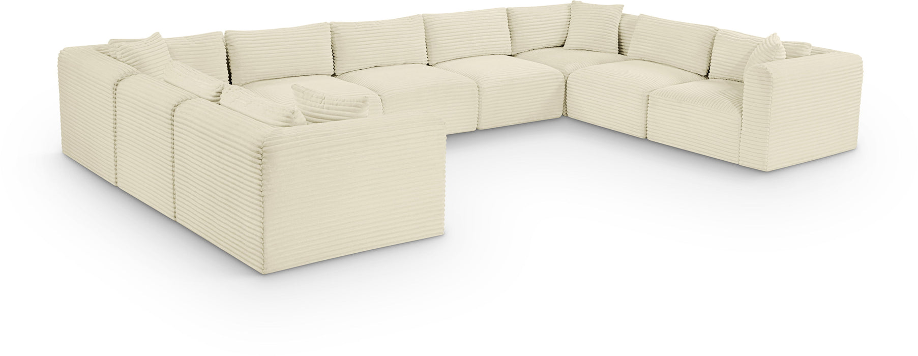 Shaggy - 9 Piece Modular U-Shaped Sectional