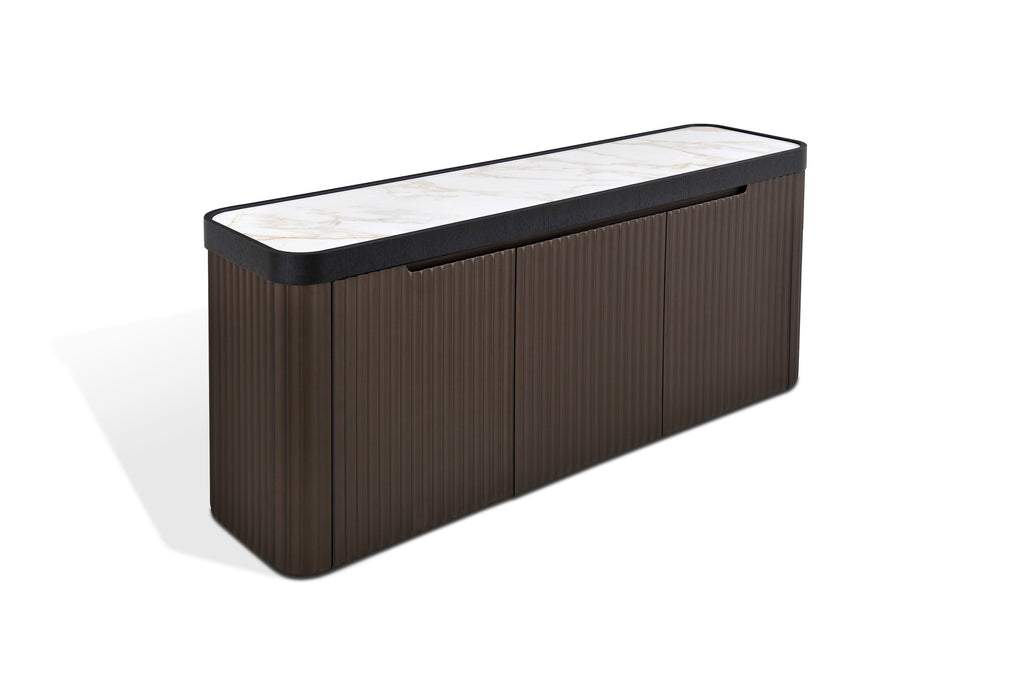 J & M Furniture LP 459M Buffet in Black Oak