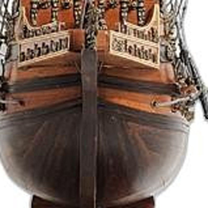 Hand Painted Boat (401854) - Brown