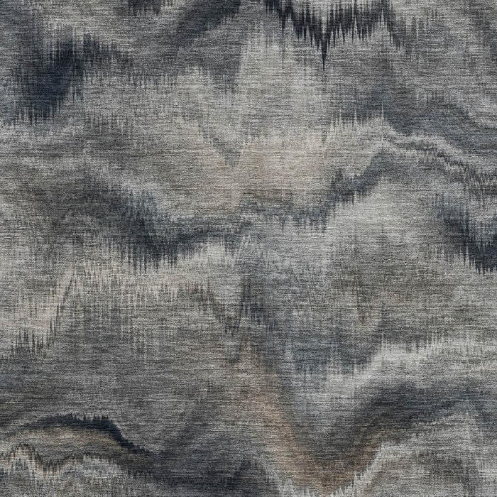 10' X 14' Abstract Washable Area Rug With UV Protection (717644) - Gray / Silver