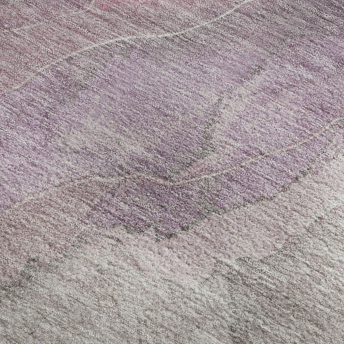 10' X 14' Floral Washable Area Rug With UV Protection (701371) - Blush / Gray / Ivory