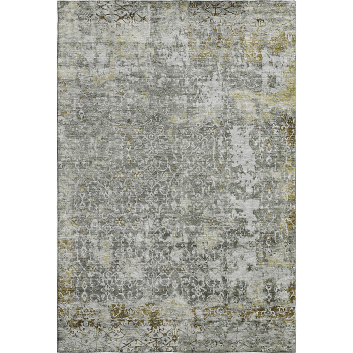 10' X 14' Oriental Washable Area Rug With UV Protection (700217) - Taupe / Beige / Ivory