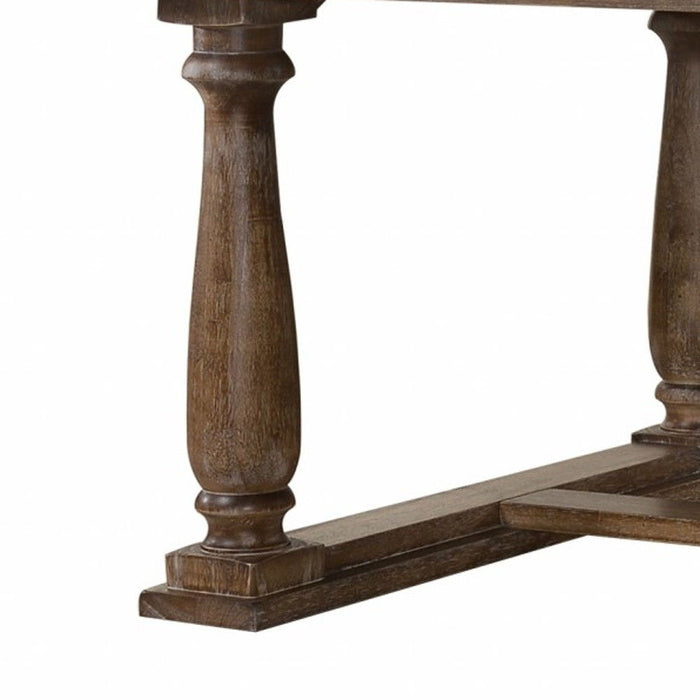 84" Trestle Base Dining Table - Brown
