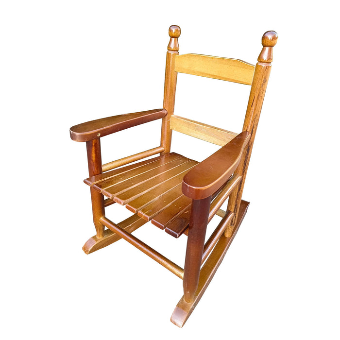 Giga children's rocking chair, durable indoor and outdoor rocker for kids, sturdy wooden seat with colorful cushion