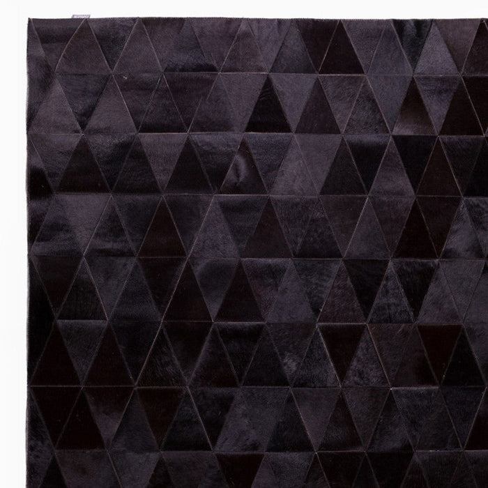 5' X 8' Cowhide Patchwork Area Rug (544497) - Black