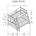 White Holden wood veneer twin over full bunk bed with sturdy frame and slatted headboards, ideal for versatile bedroom furniture.