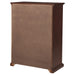 Sumerlin 6-drawer bedroom chest of drawers in cappuccino finish, CoasterEveryday furniture with sleek design and spacious storage.