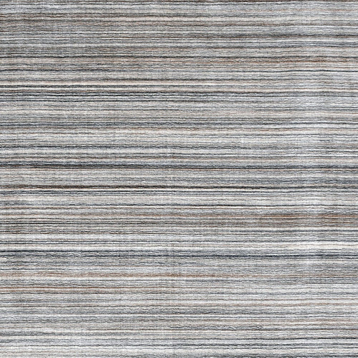 8' x 10' Wool Blend Abstract Stripe Hand Loomed Area Rug - Gray