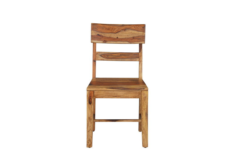 Ladder Back Dining Side Chairs (Set of 2) - Brown