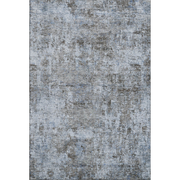 10' X 14' Abstract Washable Area Rug With UV Protection (716779) - Blue / Taupe