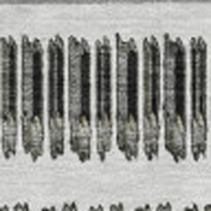 10' X 14' Striped Washable Area Rug With UV Protection (650482) - Gray / Ivory