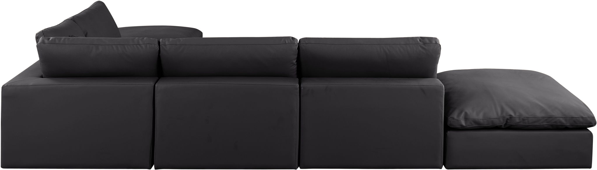 Comfy - 6 Piece Faux Leather Modular Sectional
