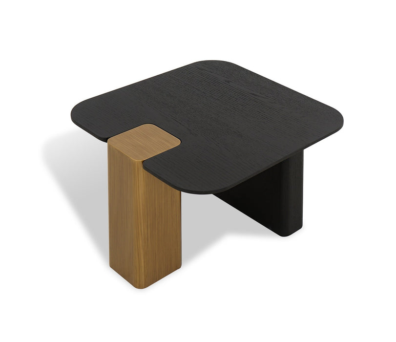 J & M Furniture LP 467B3 End Table in Black Oak