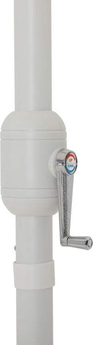 Amalfi - Aluminum Patio Umbrella - Black Base / White Pole