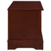 Paula warm brown cedar chest by CoasterEssence, featuring a classic wooden storage design