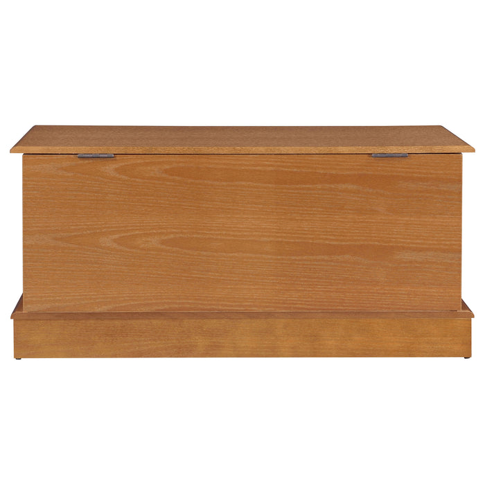 Paula Cedar Chest Honey by CoasterEssence, wooden storage furniture with warm honey finish