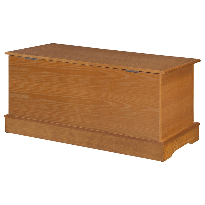 Paula Cedar Chest Honey by CoasterEssence, wooden storage chest in a warm honey finish