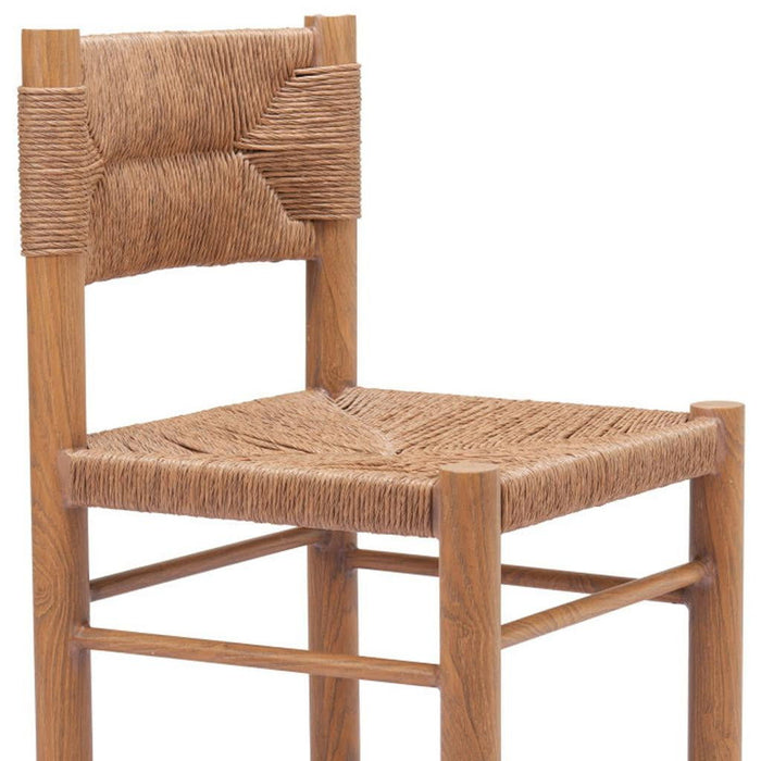 Aluminum Open Back Dining Side Chairs (Set of 2) - Natural