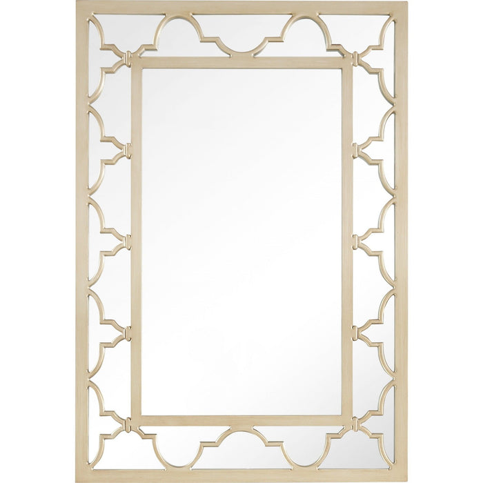 44" Metal Framed Accent Mirror - Champagne