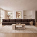 Meridian Furniture Hammond velvet performance fabric 5-piece sectional sofa with upholstered cushions and modern design.