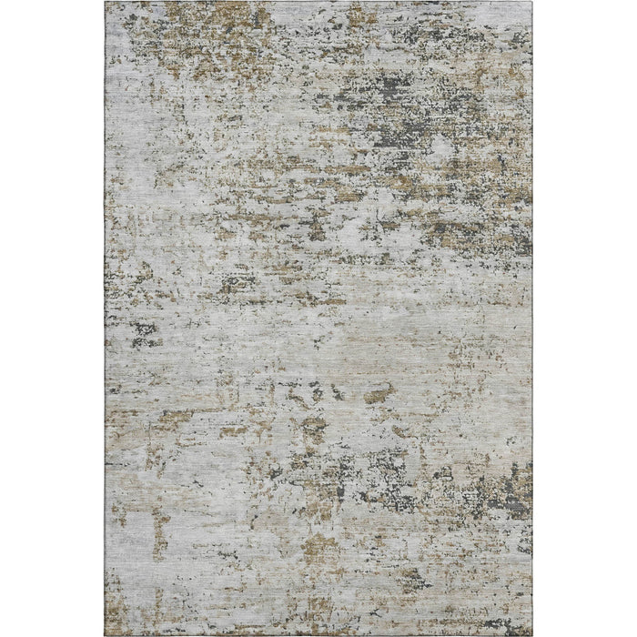 10' X 14' Abstract Washable Area Rug With UV Protection (699136) - Beige / Ivory