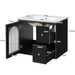 Giga wall-mounted bathroom vanity set with sink, two drawers, and soft-close door, modern bathroom storage solution