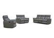 ESF 8501 two-seat reclining loveseat with manual recliners, plush fabric upholstery, and comfortable armrests.