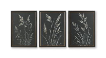 Janisburg - Wall Art Set (Set of 3) - Black / White / Brown