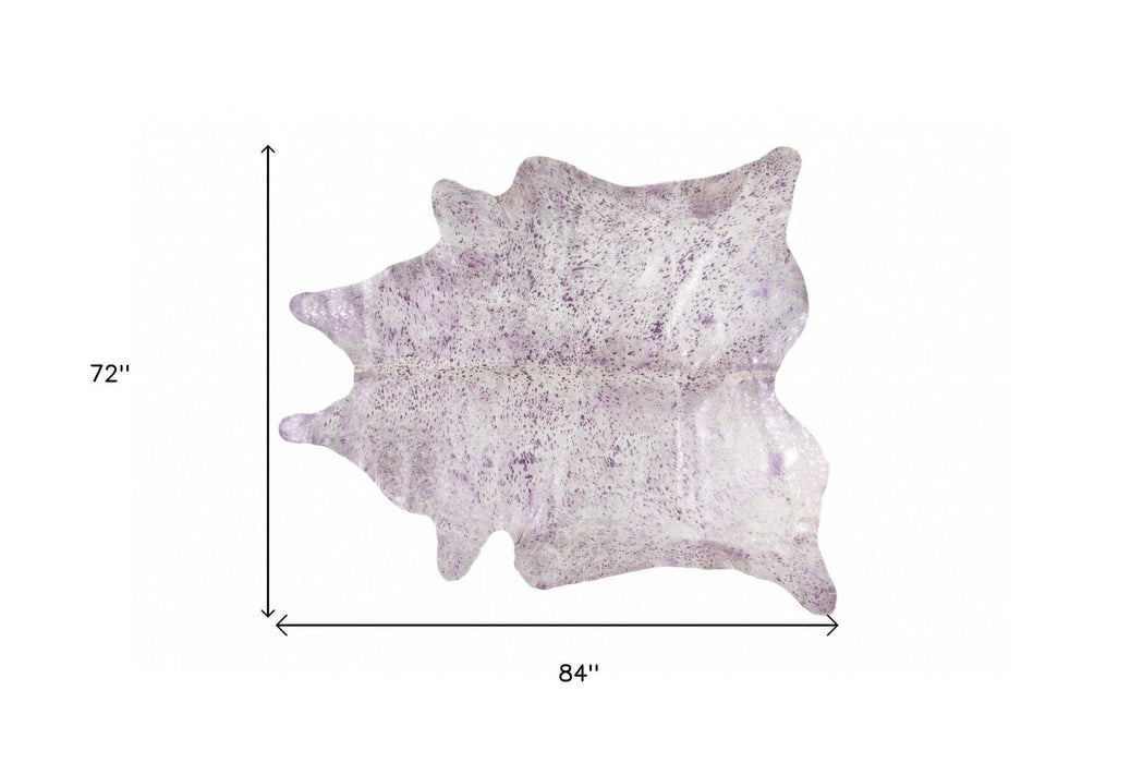 72' x 84' Cowhide Area Rug - Gray