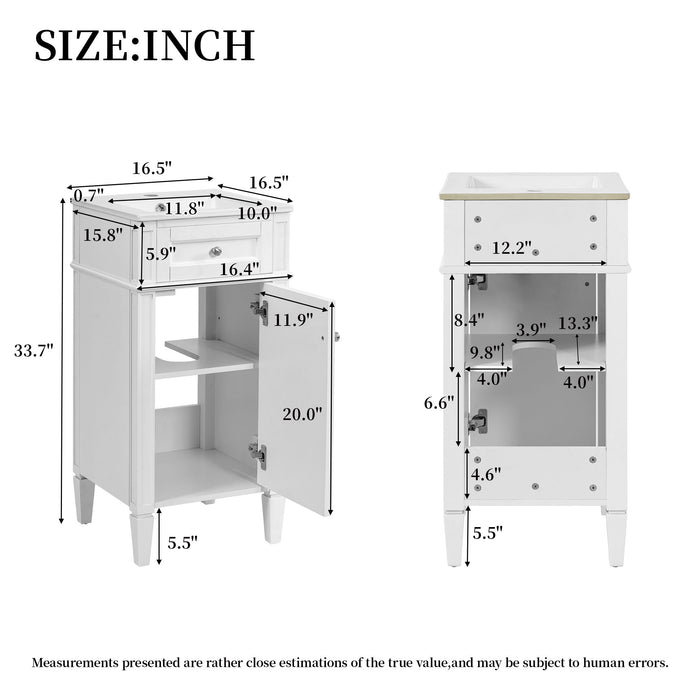 French Style Bathroom Vanity With Sink