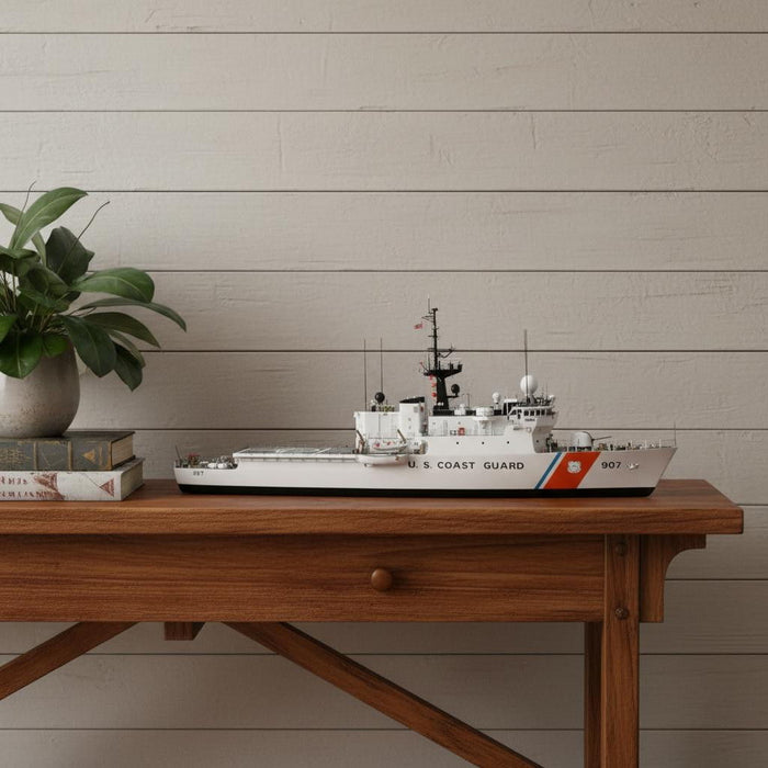 Hand Painted Model Boat (624510) - White