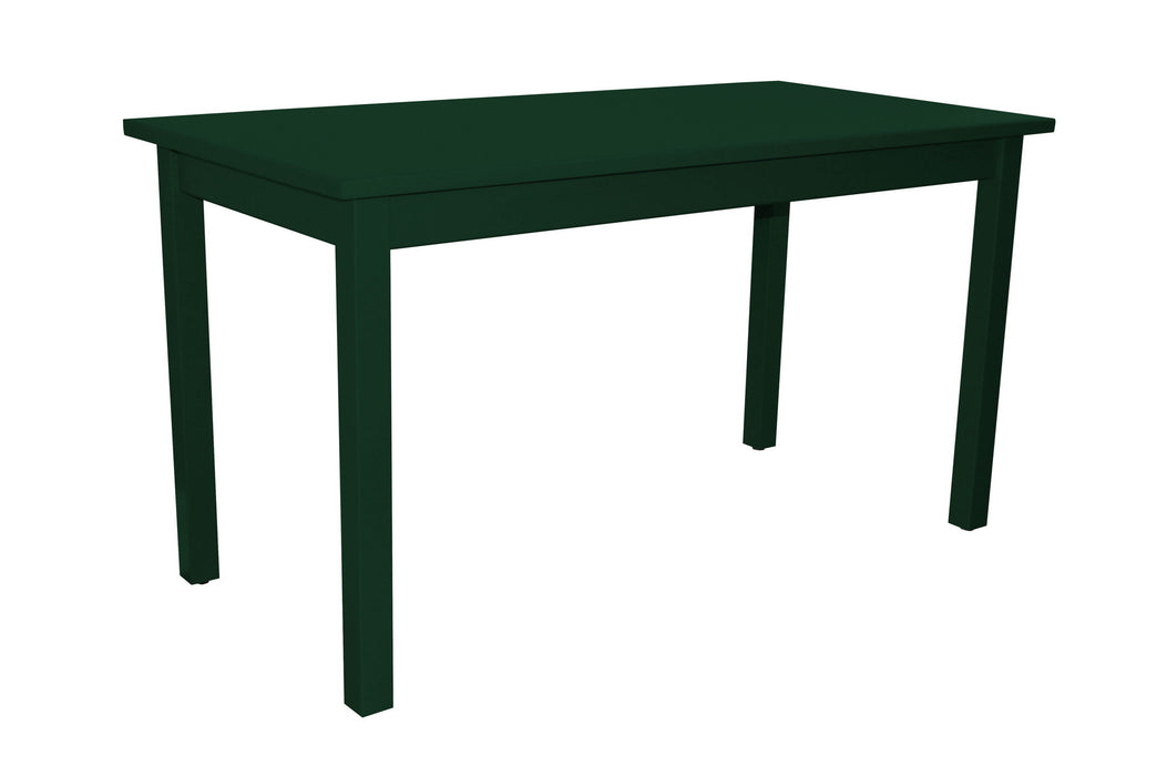 60" Solid Wood Dining Table - Dark Green