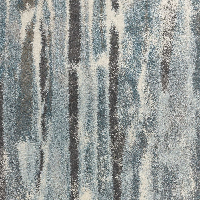 7' x 10' Polypropylene Area Rug - Teal