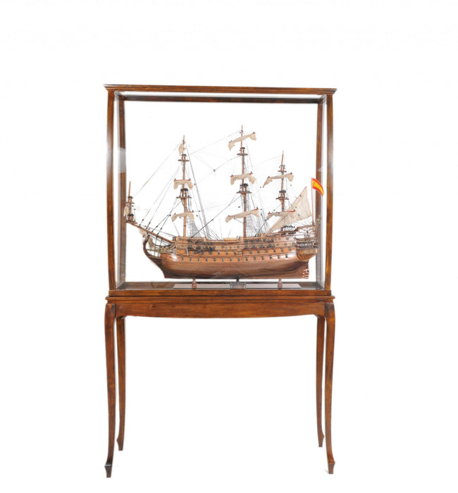 15" Glass Standard Display Stand - Brown