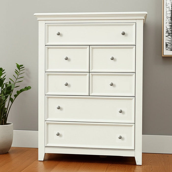 Solid Wood Dresser - White