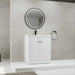 Modern freestanding bathroom vanity by Giga with resin sink and soft-close cabinet doors in a contemporary design.
