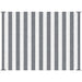 Giga Outsunny reversible outdoor rug, 9x12 ft waterproof plastic straw floor mat with gray and white stripes, portable for outdoor use