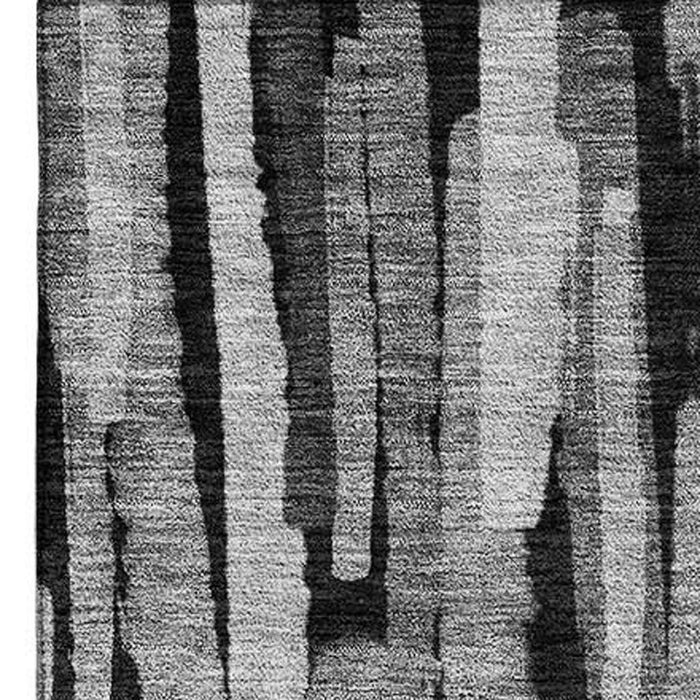 10' X 14' Striped Washable Area Rug With UV Protection (683788) - Gray / Silver
