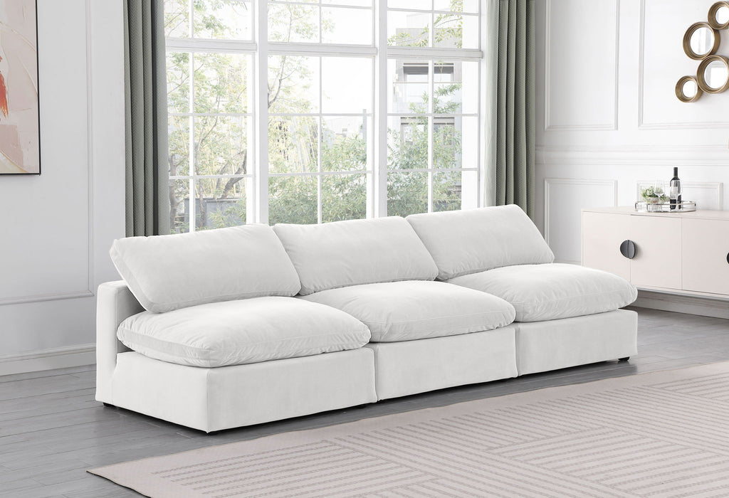 Comfy - Velvet Modular Armless Sofa 3 Seats