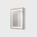 Silver Giga 20x28" bathroom medicine cabinet with LED mirror, anti-fog, waterproof, dimmable lights, single door, touch switch.