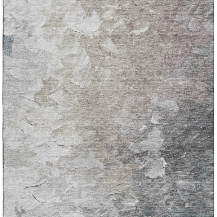 10' X 14' Abstract Washable Area Rug With UV Protection (696746) - Taupe / Gray / Silver