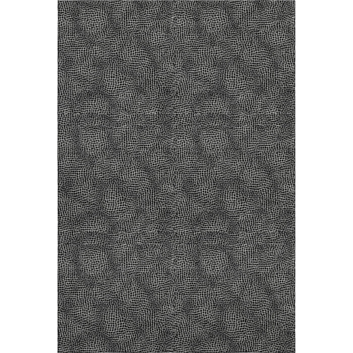 10' X 14' Geometric Washable Area Rug With UV Protection (682829) - Black / Ivory