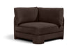 Meridian Furniture Hammond velvet performance fabric upholstered corner chair, stationary seating with plush velvet finish.