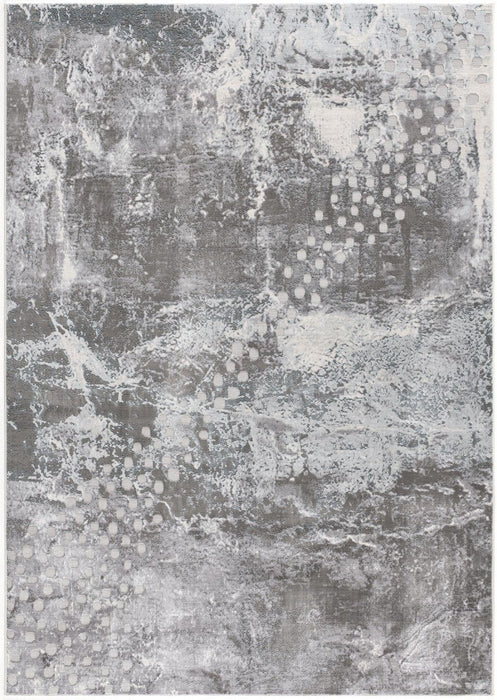 8' x 10' Abstract Power Loom Polyester Area Rug - Blue